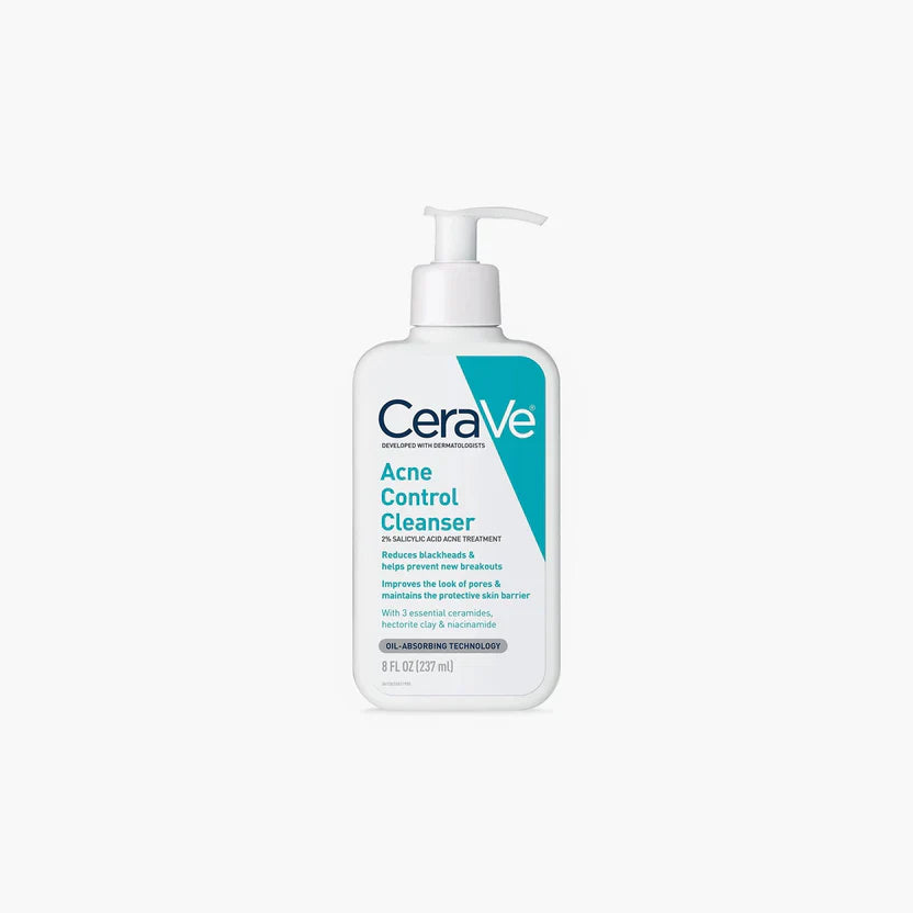 CeraVe Acne Control Cleanser 2% Salicylic Acid Acne Treatment 237ml