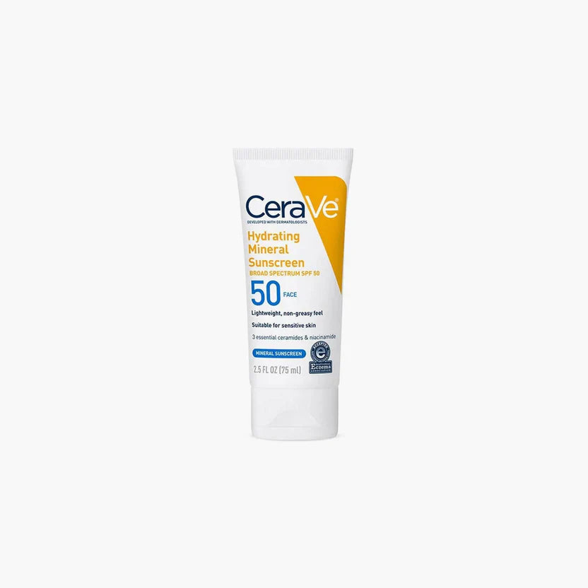 CeraVe Hydrating Mineral Sunscreen SPF50 Face 75ml