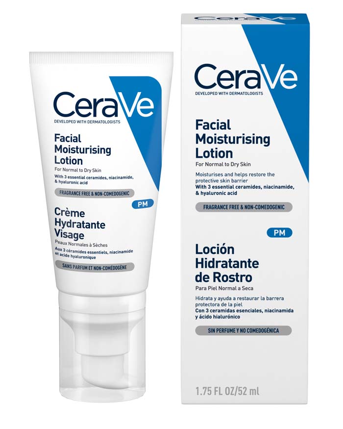 CeraVe PM Facial Moisturizing Lotion For Normal To Dry Skin 52ml